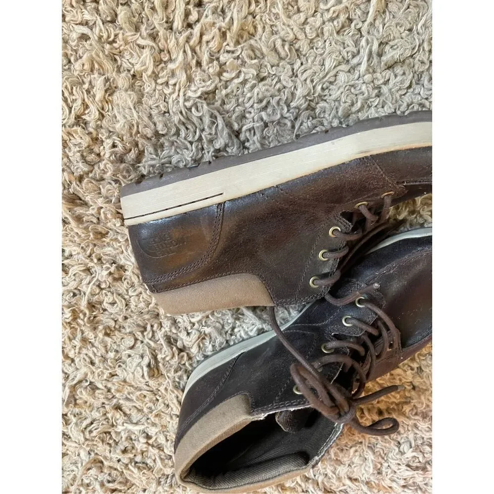 The‎ North Face Mens Brown Leather Chukka Boots  Shoes 10